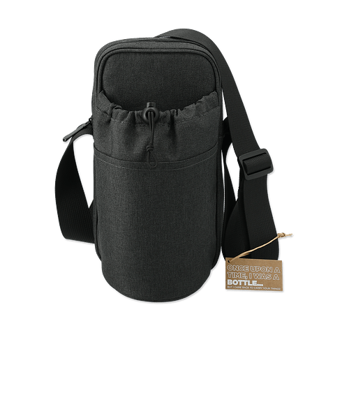 Traver Recycled Crossbody Bottle Bag in Charcoal