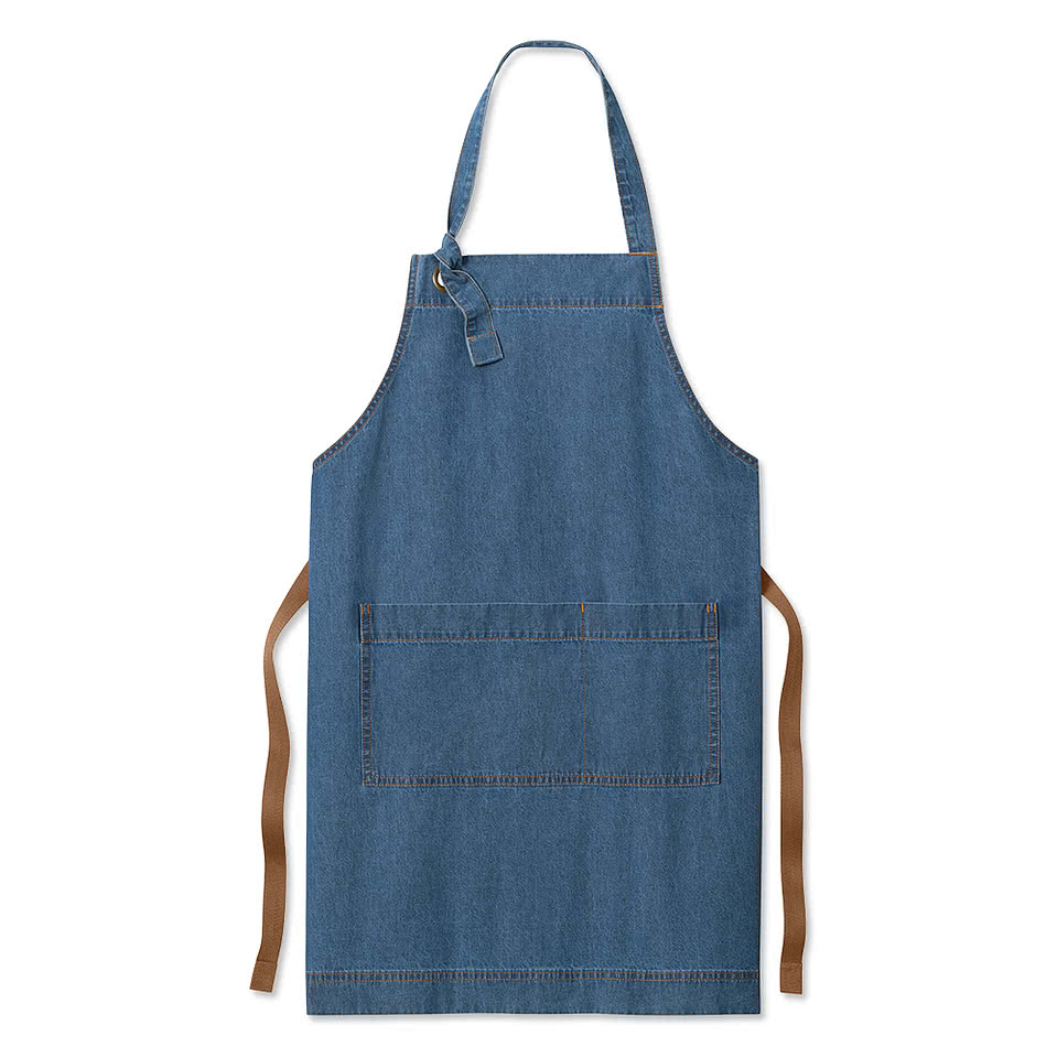 Port Authority Signature Denim Full Length Pocket Apron - Printed
