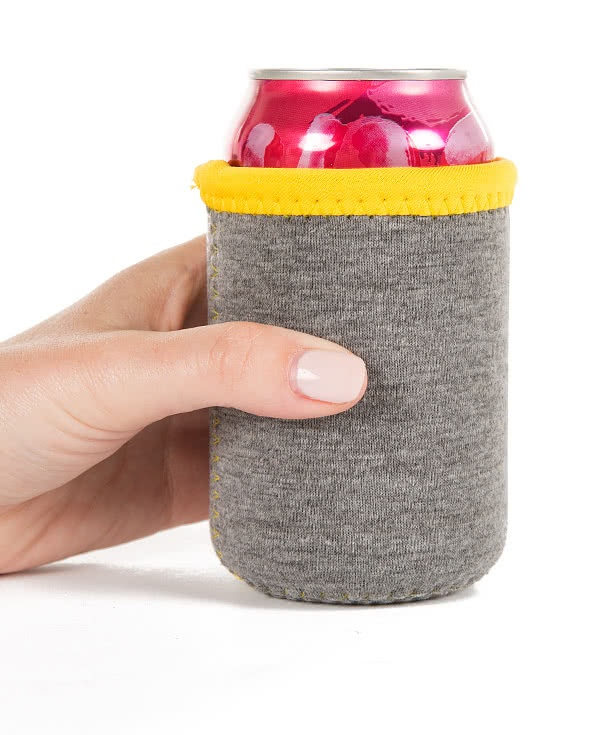 Heathered Jersey Neoprene Can Cooler