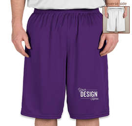 High Five Competition Reversible Basketball Shorts - Color: Purple / White