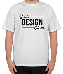 Augusta Attain Short Sleeve Raglan Performance Shirt - Color: White