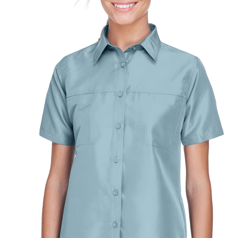 Harriton Women's Key West Performance Short Sleeve Staff Shirt-default