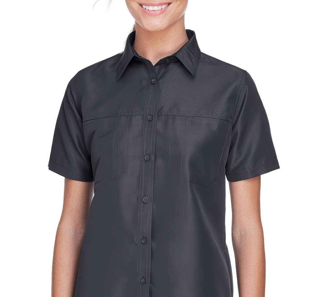 Harriton Women's Key West Performance Short Sleeve Staff Shirt-default