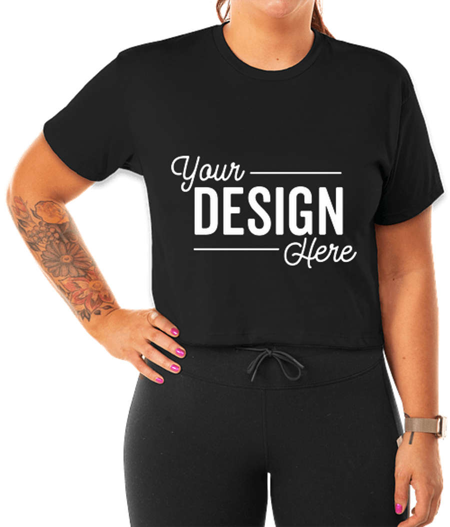 Next Level Women's Ideal Crop T-shirt in Black
