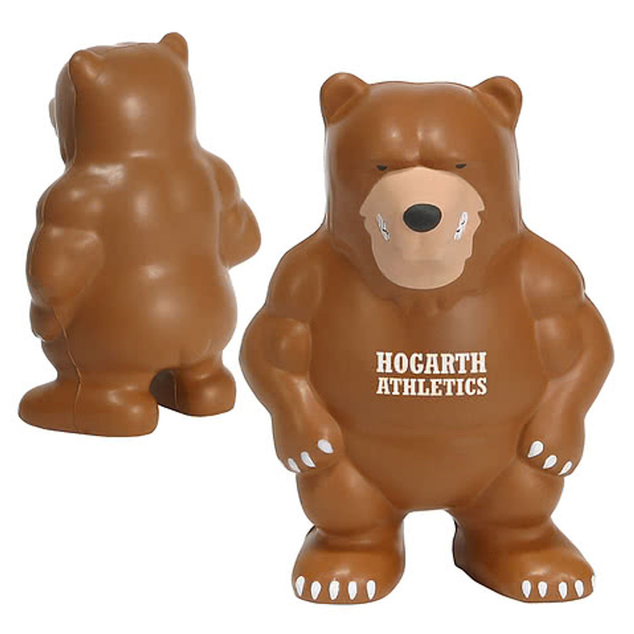 Bear Mascot Stress Reliever in Brown
