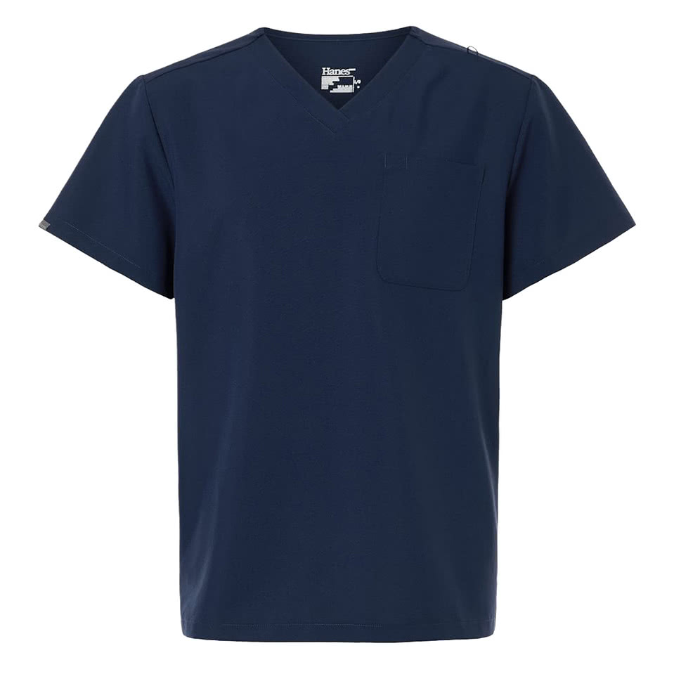 Hanes V-Neck Pocket Scrub Top