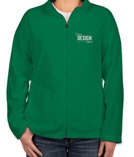 Team 365 Women's Full Zip Microfleece Jacket - Color: Sport Kelly