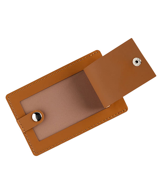 Debossed Pineapple Leather Luggage Tag