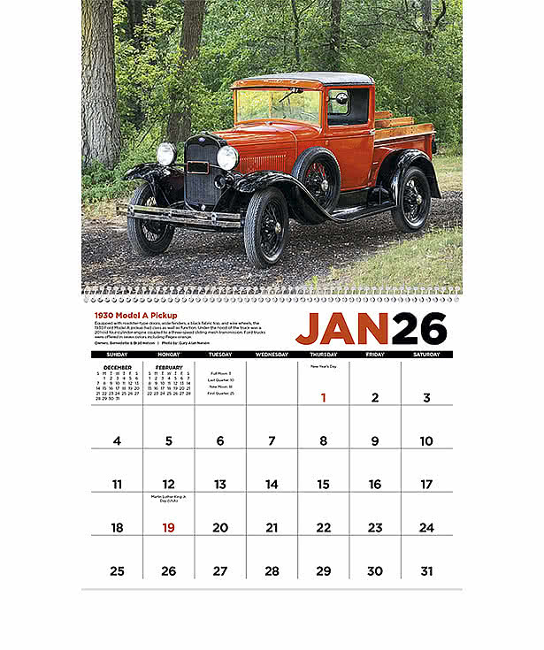 Antique Trucks Calendar