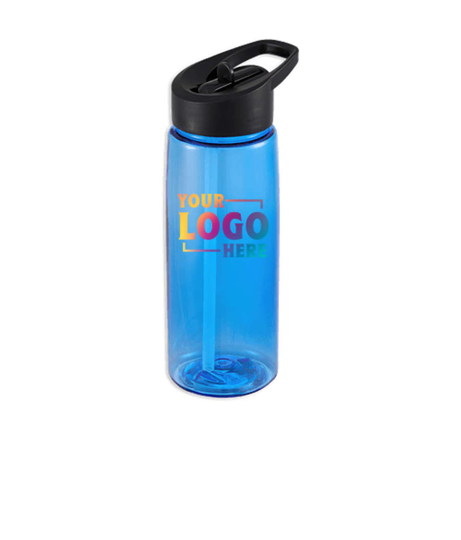 26 oz. Flair Tritan Flip Straw Water Bottle in Blue