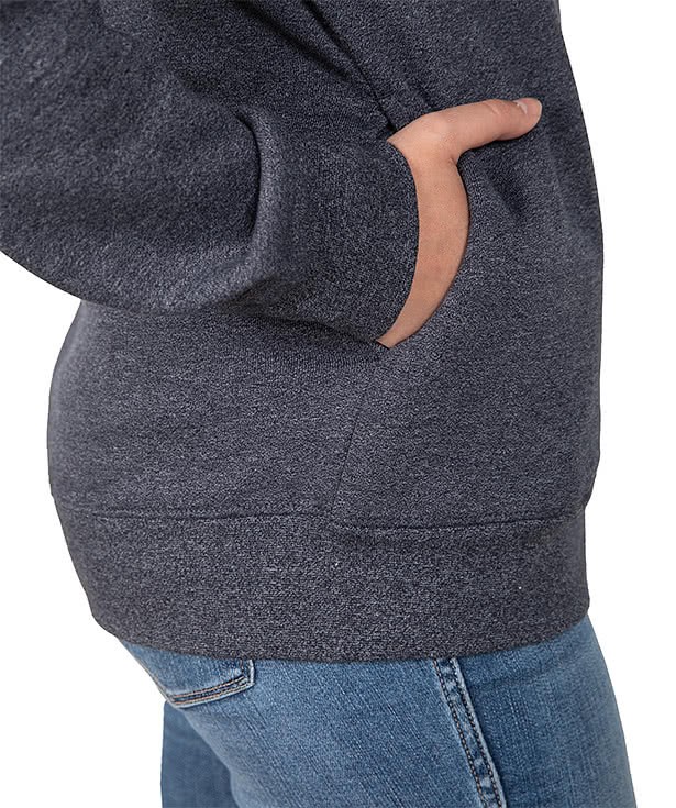 Charles River Women's Crosswind Quarter Zip Sweatshirt - Faux Leather Patch