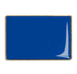 Rectangular Lapel Pin - Color: Royal Blue / Brass