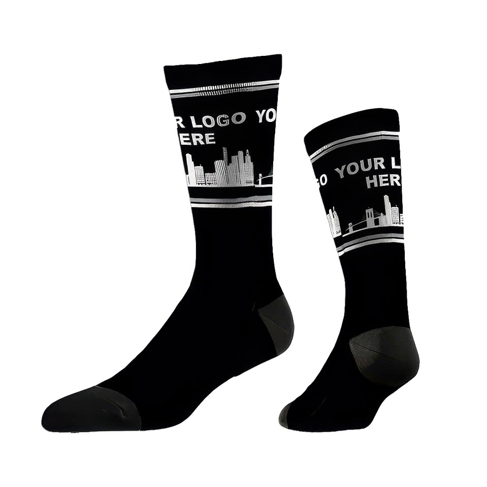 Brooklyn Skyline Crew Socks