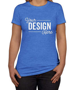 Bella + Canvas Women's Slim Fit Favorite T-shirt - Color: Heather True Royal