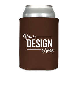 Foldable Can Cooler - Color: Brown