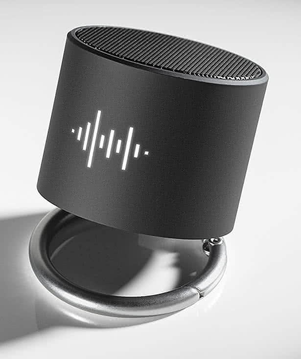 Laser Engraved SCX Innovative Design Light Ring Speaker