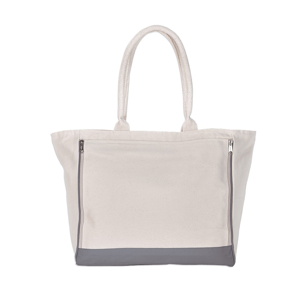 Full Color Large Yoga Retreat Cotton Tote Bag-default