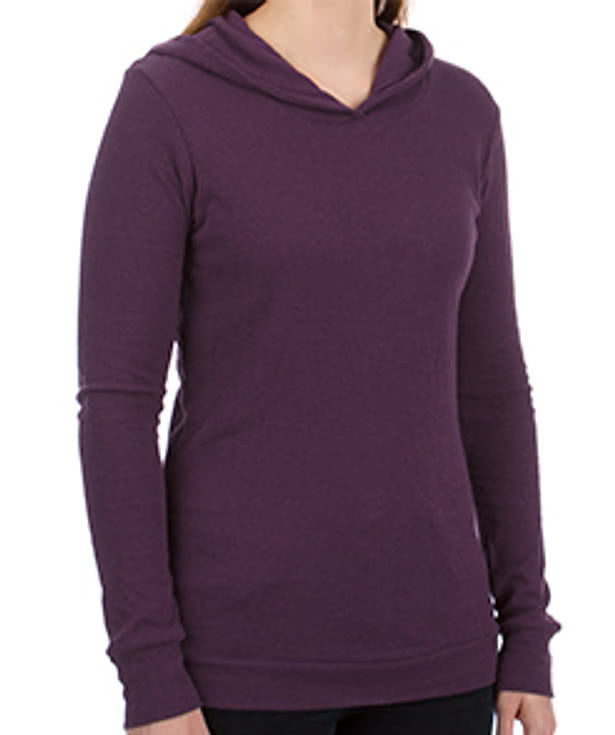 Next Level Juniors Thermal Long Sleeve  Hoodie