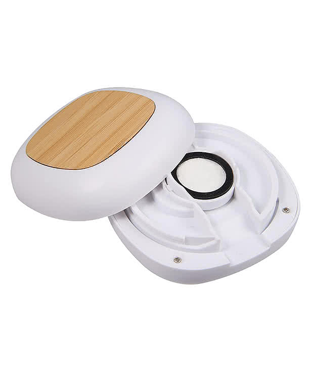 Full Color Mini Recycled Personal Diffuser with Bamboo Accent