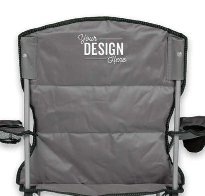 Stripe Comfort Chair - Green / Charcoal