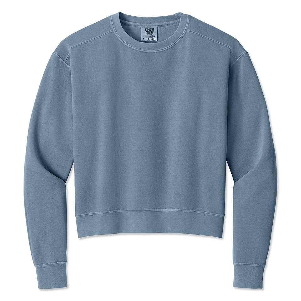 Comfort Colors Women's Garment Dyed Cropped Crewneck Sweatshirt
