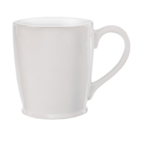 16 oz. Stylish Cafe Ceramic Mug in White