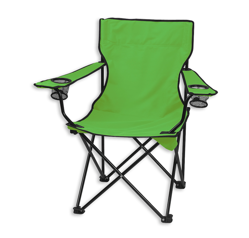 Dual Cup Holder Folding Chair with Carrying Bag-default