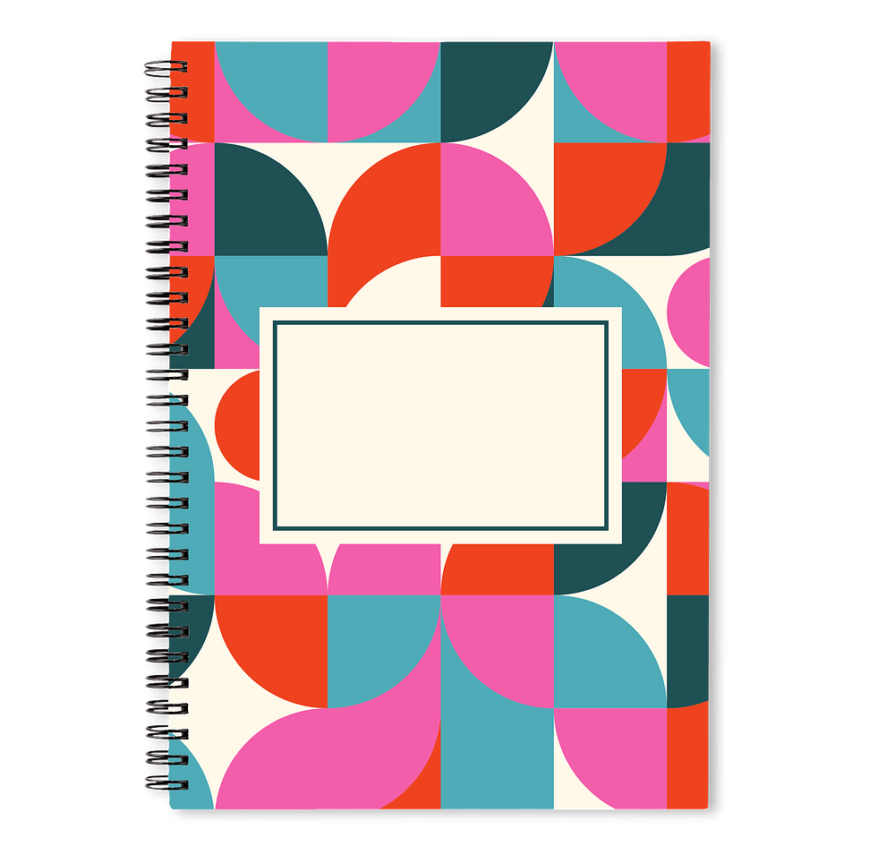 Abstract Modern JournalBooks ® Spiral Notebook-default