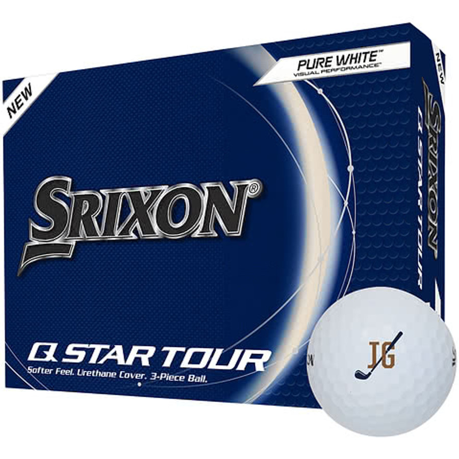 Full Color Srixon Q-Star Tour Golf Balls (Box of 12) in White