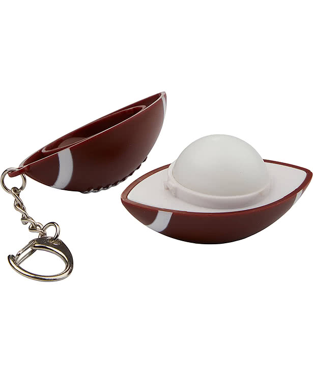 Football SPF 15 Lip Balm Keychain