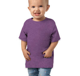 Bella + Canvas Toddler Jersey Short-Sleeve T-shirt - Color: Heather Team Purple