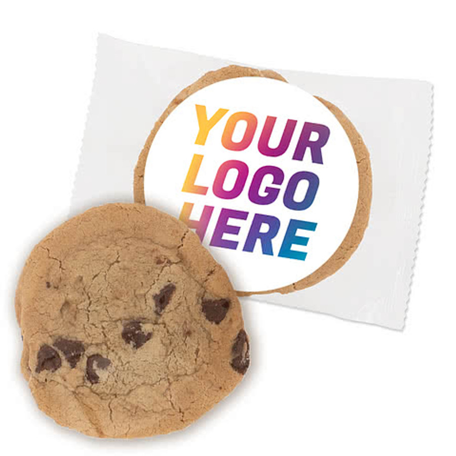 Full Color Individually Wrapped Gourmet Cookie in White Chocolate Macadamia Nut