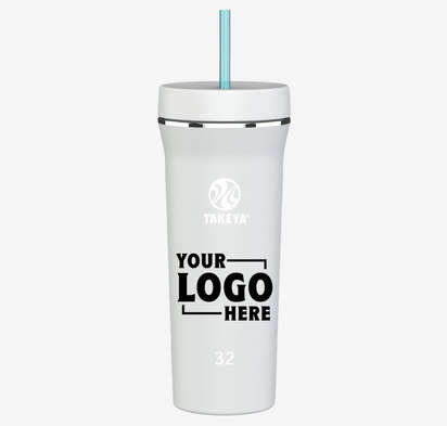 Takeya Full Color 32 oz. Stainless Steel Insulated Tumbler with Straw-default
