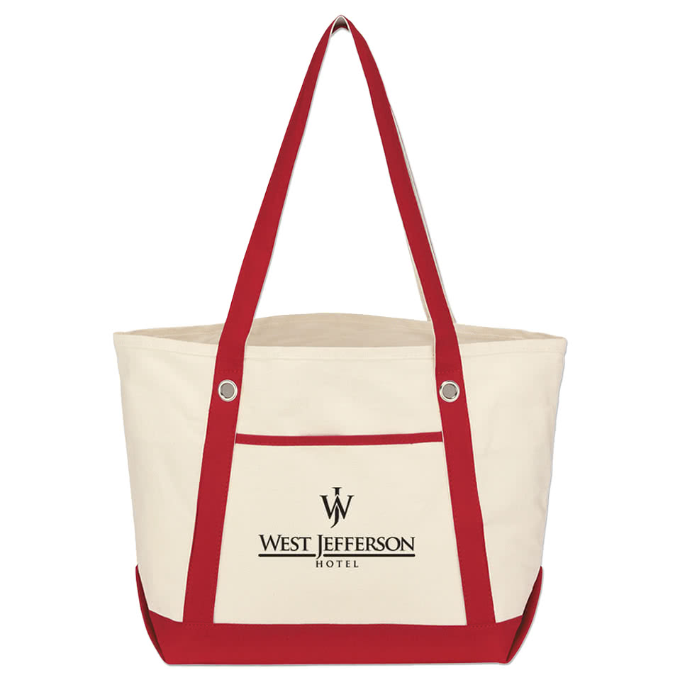 Cotton Canvas Tote Bag with Grommets