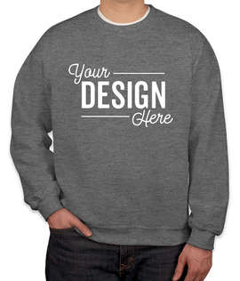 Gildan Midweight 50/50 Crewneck Sweatshirt - Color: Graphite Heather