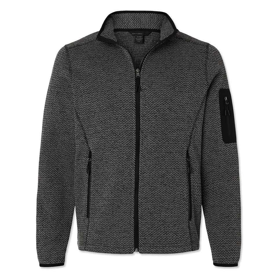 North End Jasper Recycled Fleece Jacket - Embroidered