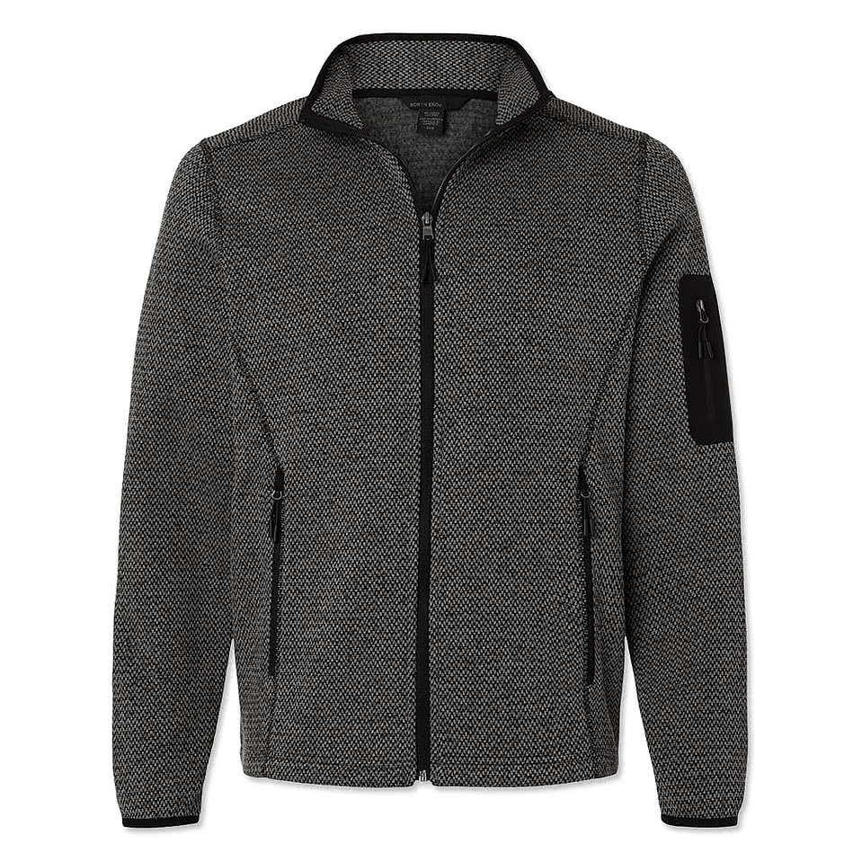 North End Jasper Recycled Fleece Jacket - Printed
