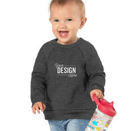 Bella + Canvas Toddler Sponge Fleece Crewneck Sweatshirt - Color: Dark Grey Heather