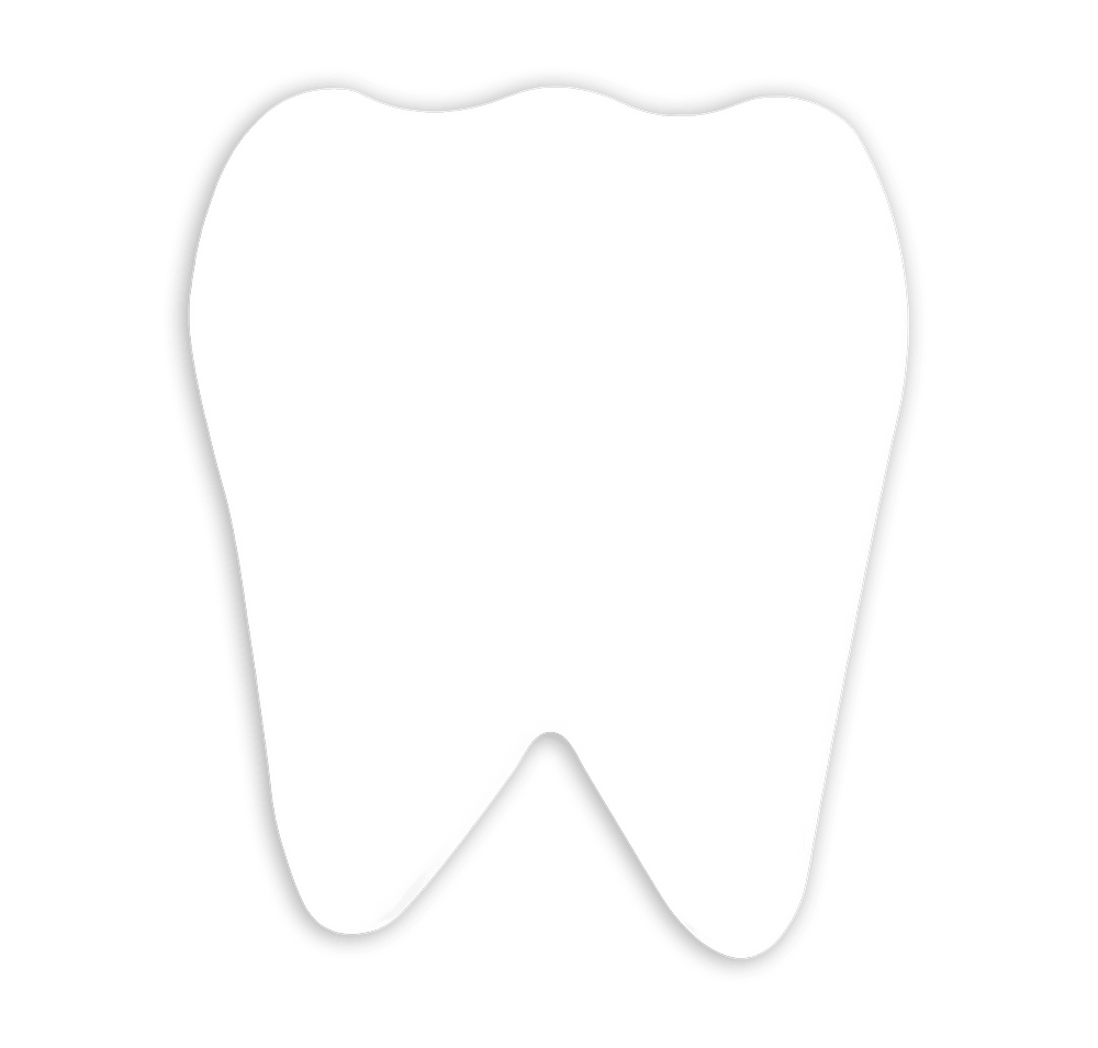 Full Color Re-Stick-It 2.5 in. x 2 in. Tooth Shaped Reusable Decal-default