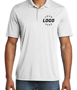 Sport-Tek Competitor Performance Polo - Screen Printed - Color: White