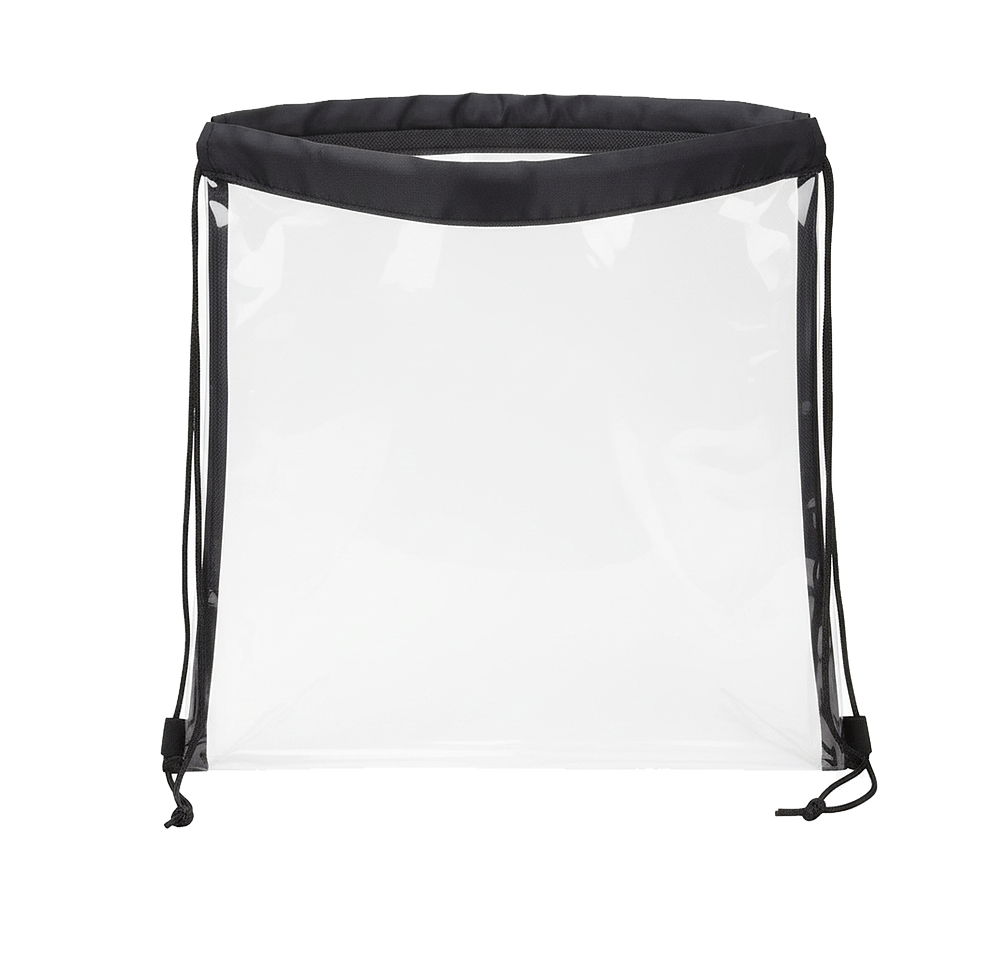 Clear Vinyl Drawstring Bag-default