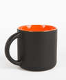 14 oz. Ceramic Two-Tone Black Minolo Mug