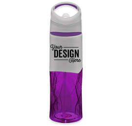 28 oz. Geometric Tritan™ Water Bottle - Color: Purple