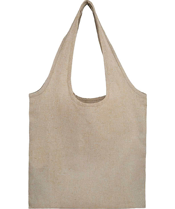 Full Color Bungalow Recycled Cotton Shopper Tote Bag