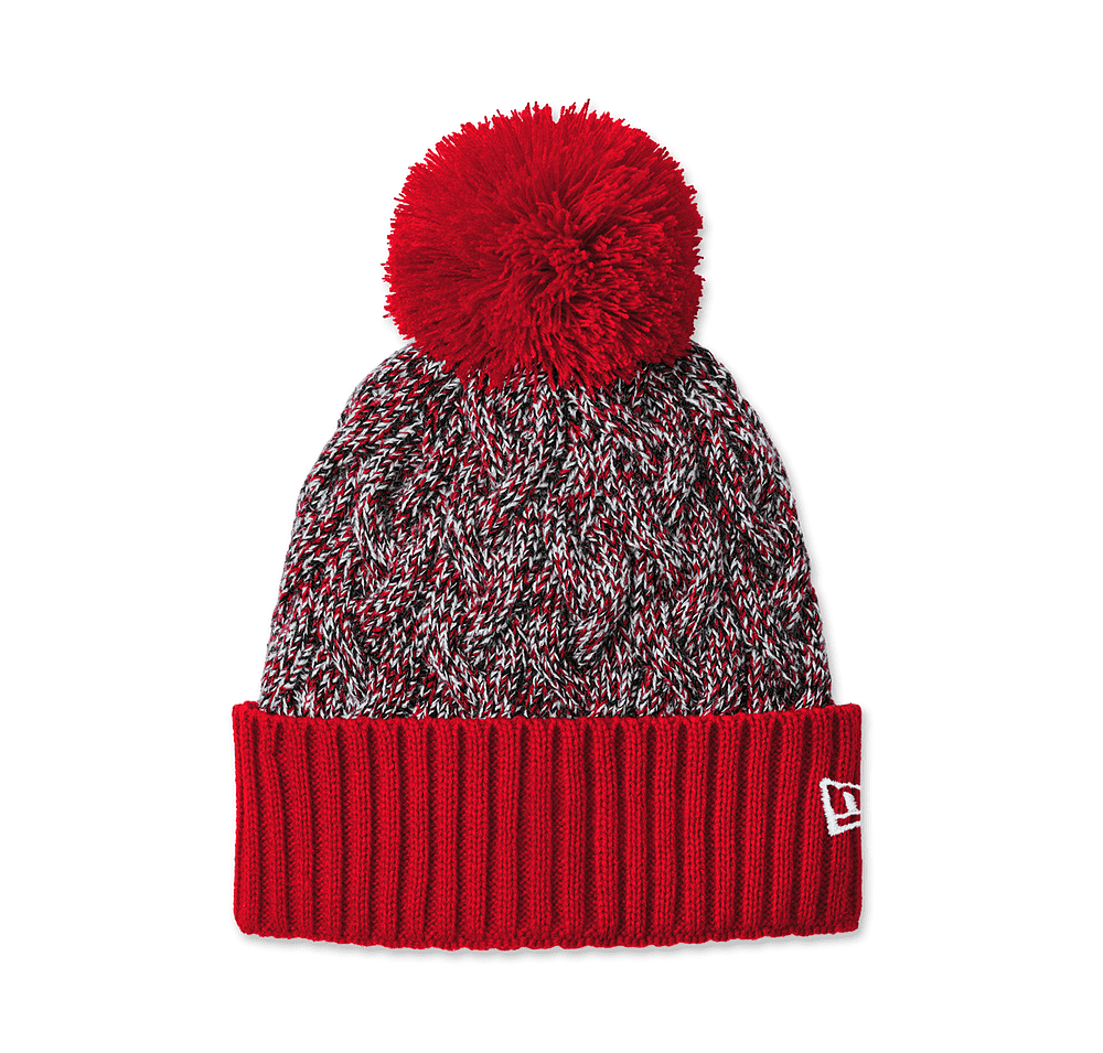 New Era Marled Knit Pom Pom Beanie-default