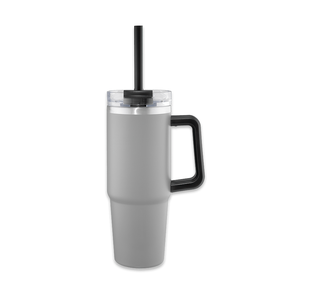 30 oz. Intrepid Recycled Stainless Steel Tumbler with Straw-default