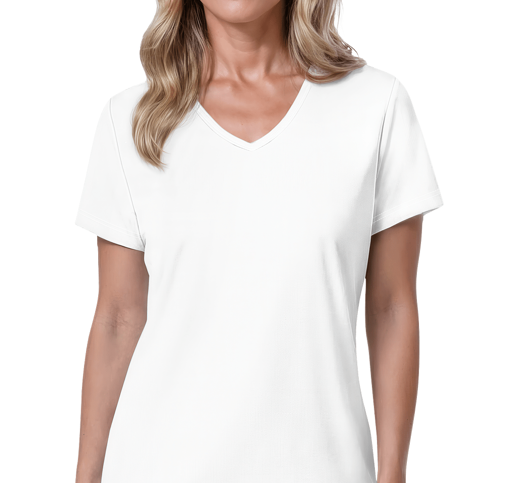 Blue Generation Women's Value BLU-X-DRI V-Neck Performance Shirt-default