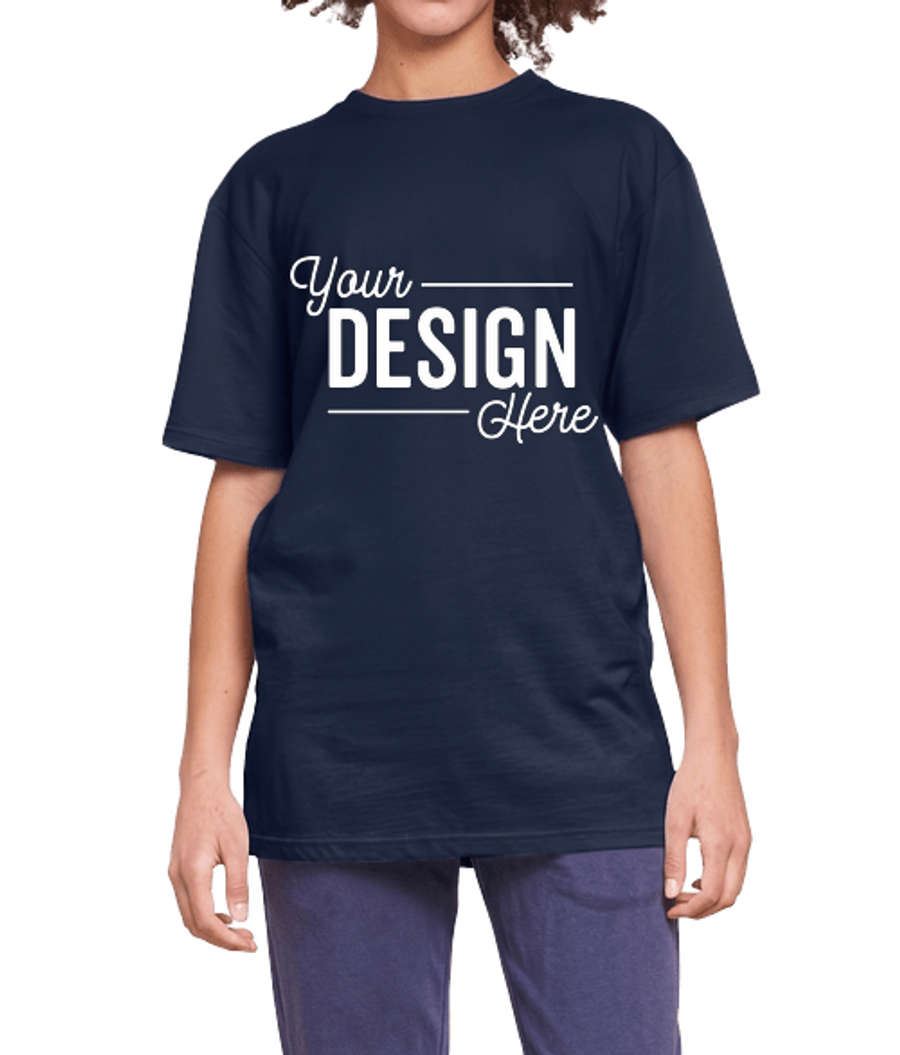 Lane Seven Heavyweight Crewneck T-shirt in Navy