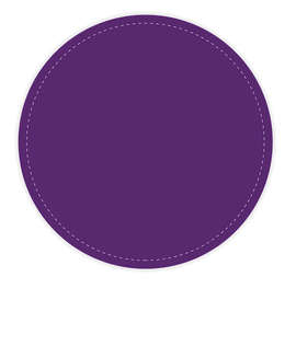 Full Color 4 in. Circle Vinyl Decal - Color: Team Purple