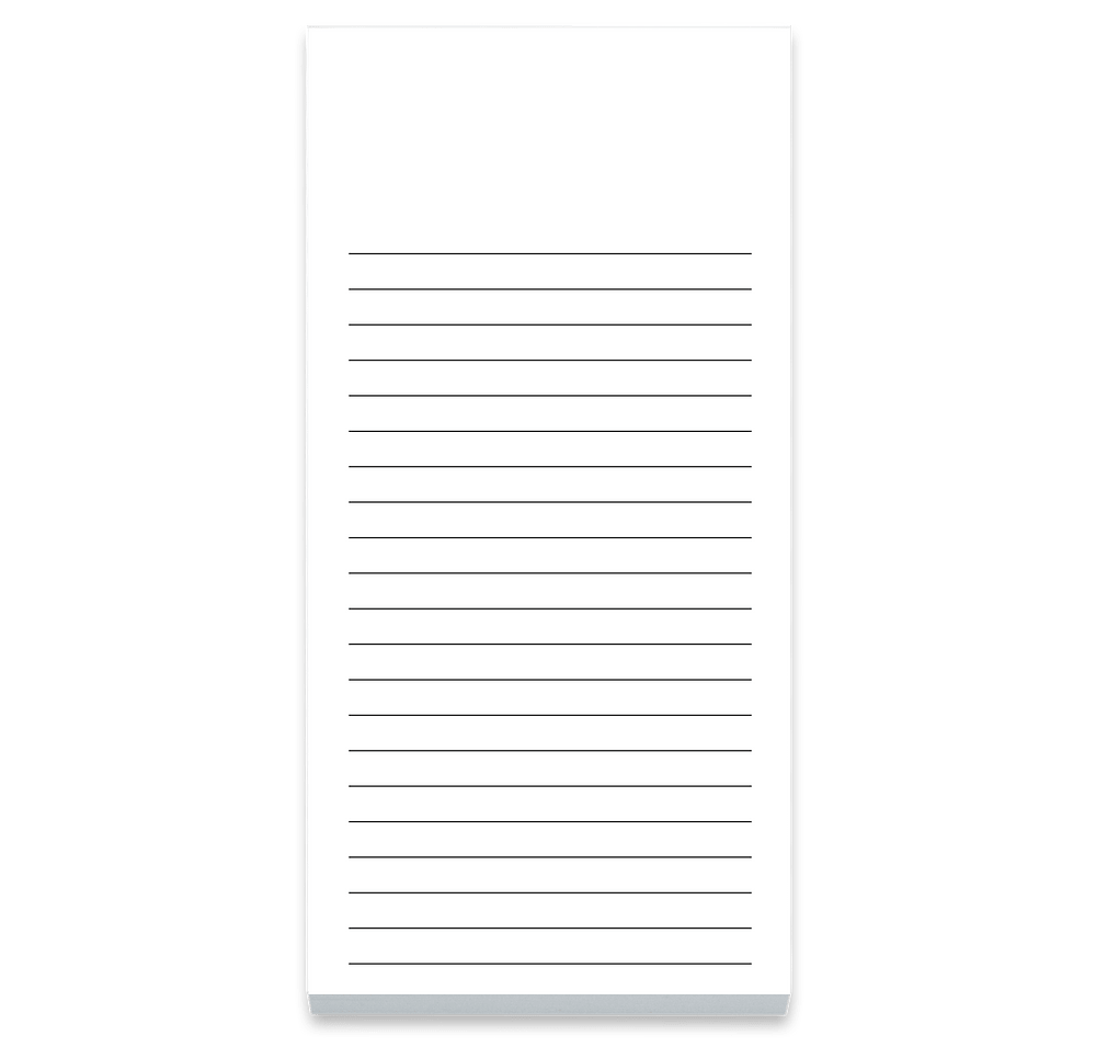 Full Color Souvenir 3" x 6" Lined Scratch Pad - 50 sheets/pad (Case of 250)-default